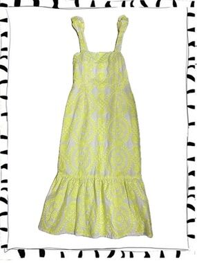 Adelyn Rae Lemon Textured Sundress